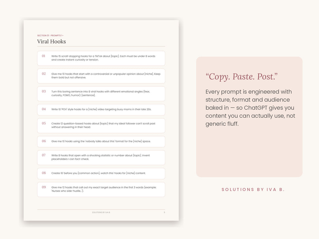 Ultimate Content Creator Bundle | 1000+ Hooks | 365 Content Ideas | Reel Scripts | Caption Templates | Creator Toolkit | Digital Download