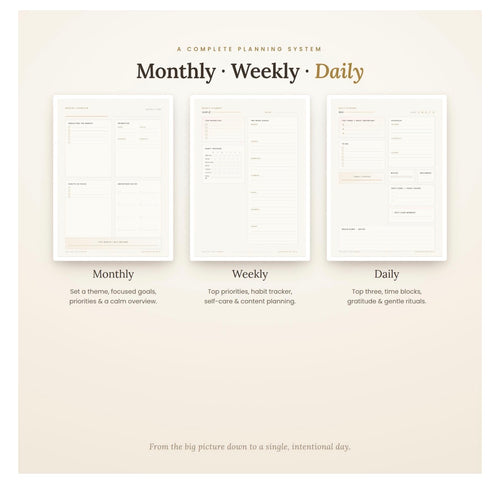 Luxe Undated Digital Planner | Life, Self Care, Wellness (Digital Download)